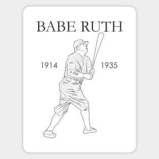 ruth baseball Magnet